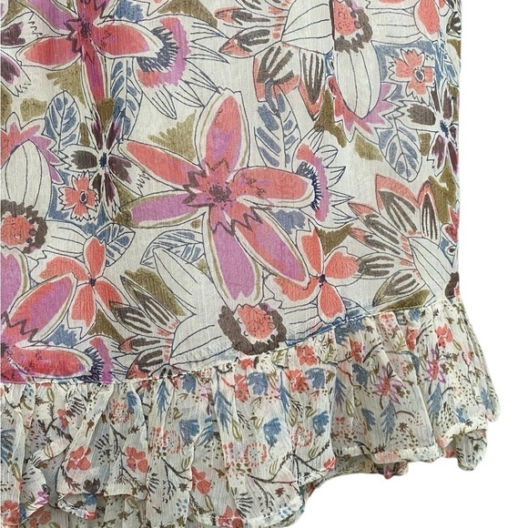 Free People Tan Around The World Ivory Skirt I Size: 4 - Picture 8 of 14